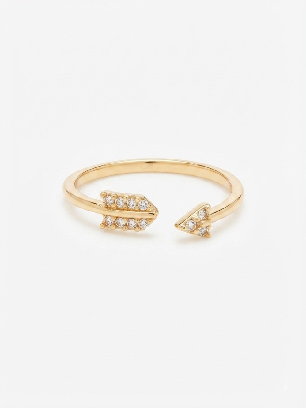 Henri Bendel Arrow Gold Ring Adjustable